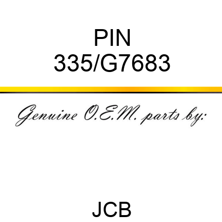 PIN 335/G7683