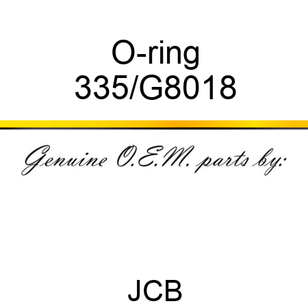 O-ring 335/G8018
