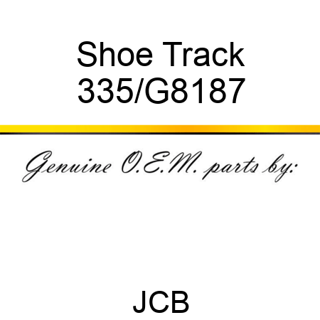 Shoe Track 335/G8187