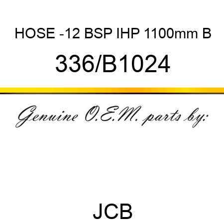 HOSE -12 BSP IHP 1100mm B 336/B1024