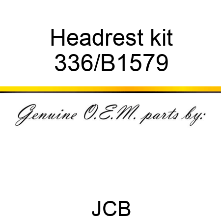 Headrest kit 336/B1579