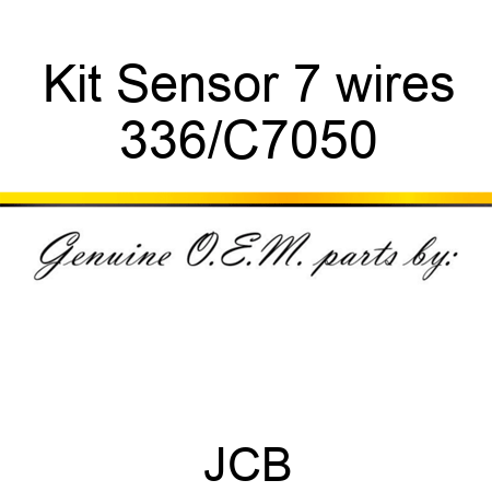 Kit Sensor 7 wires 336/C7050