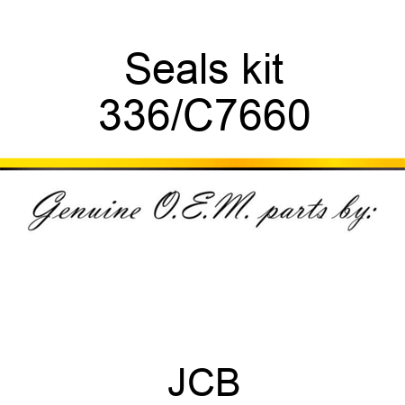 Seals kit 336/C7660