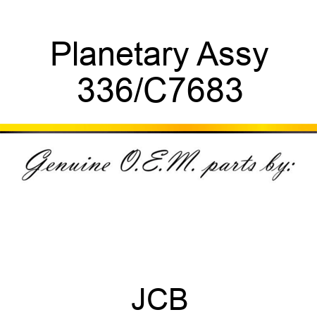 Planetary Assy 336/C7683