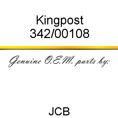 Kingpost 342/00108