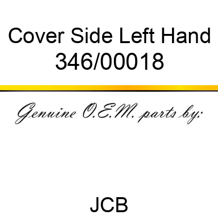 Cover, Side Left Hand 346/00018