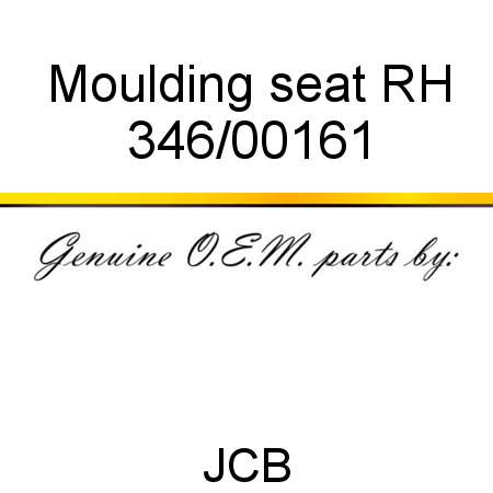 Moulding, seat RH 346/00161