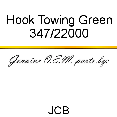 Hook, Towing Green 347/22000