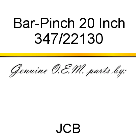 Bar-Pinch 20 Inch 347/22130