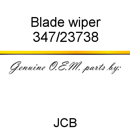 Blade, wiper 347/23738