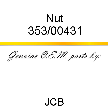 Nut 353/00431