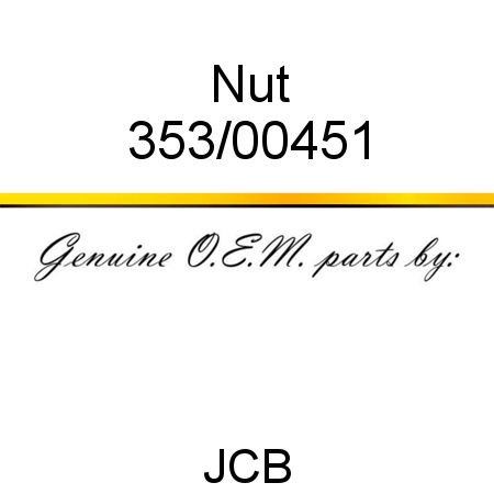 Nut 353/00451