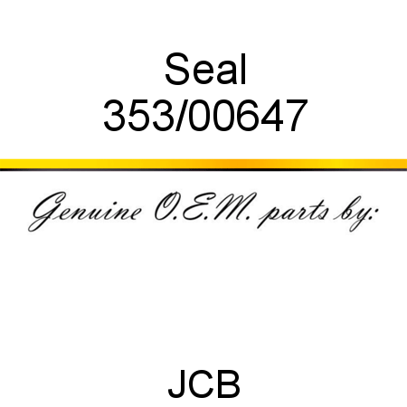 Seal 353/00647