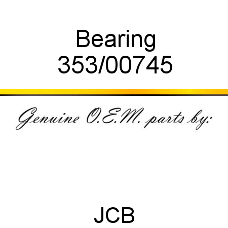 Bearing 353/00745