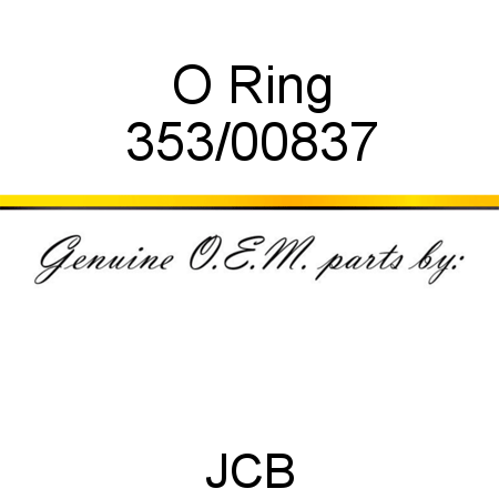 O Ring 353/00837