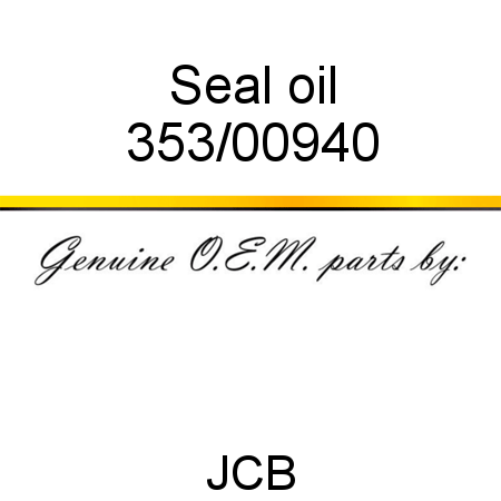 Seal, oil 353/00940