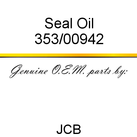Seal, Oil 353/00942