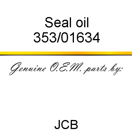 Seal, oil 353/01634