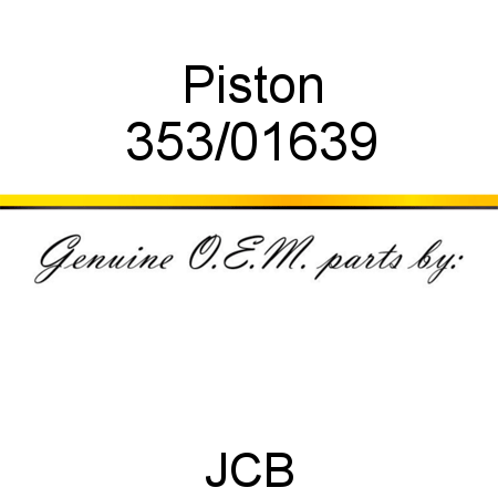 Piston 353/01639