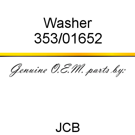 Washer 353/01652