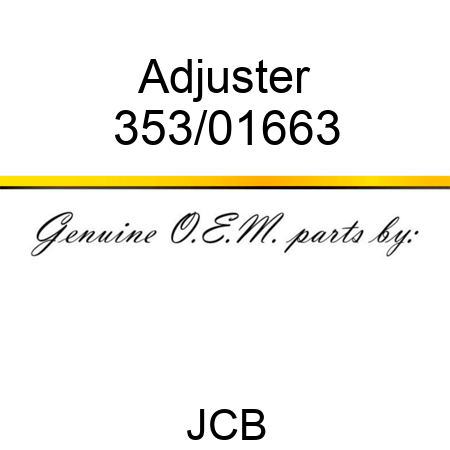 Adjuster 353/01663