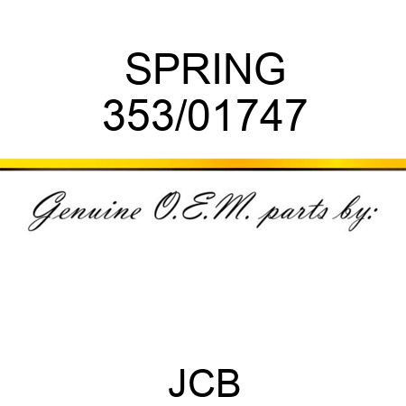 SPRING 353/01747