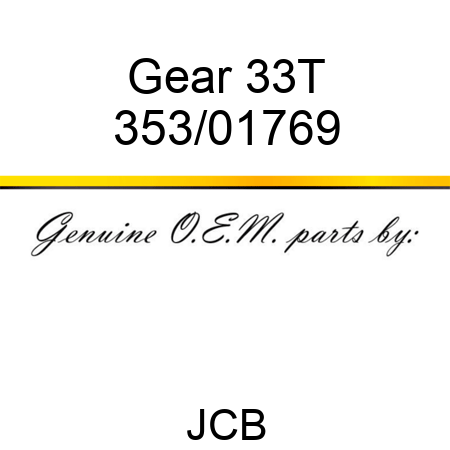 Gear 33T 353/01769