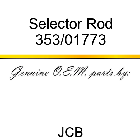 Selector Rod 353/01773