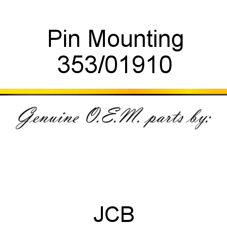 Pin, Mounting 353/01910
