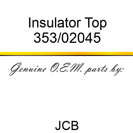 Insulator Top 353/02045