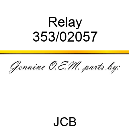 Relay 353/02057