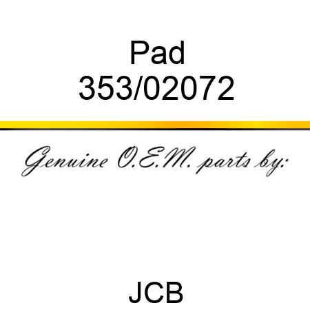 Pad 353/02072