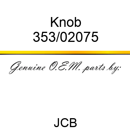 Knob 353/02075