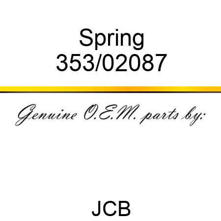 Spring 353/02087