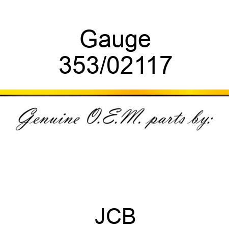 Gauge 353/02117