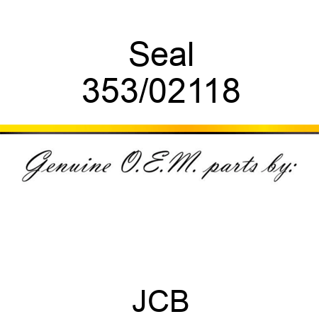 Seal 353/02118