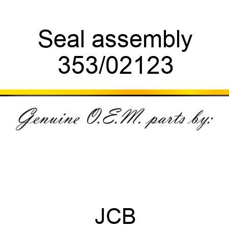Seal assembly 353/02123