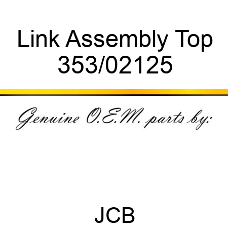Link Assembly Top 353/02125