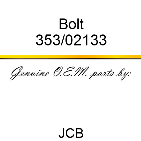 Bolt 353/02133