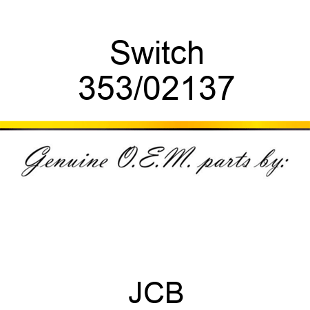 Switch 353/02137