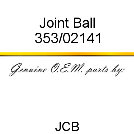 Joint, Ball 353/02141