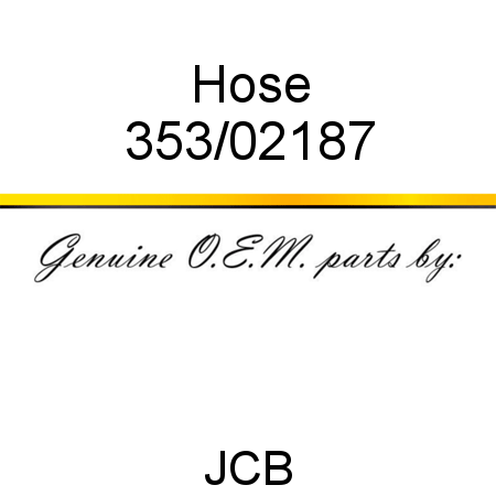 Hose 353/02187