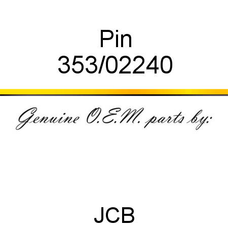 Pin 353/02240
