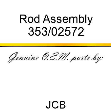 Rod Assembly 353/02572