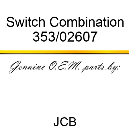 Switch Combination 353/02607
