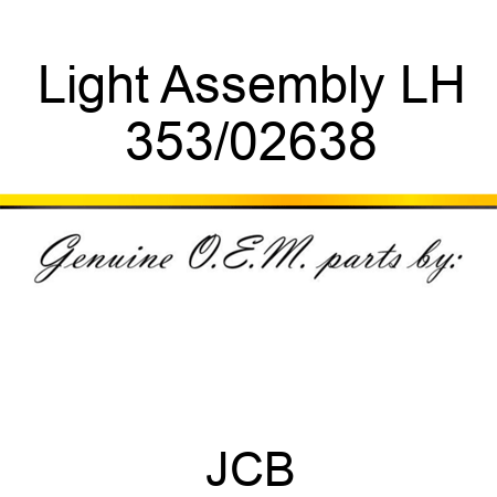 Light Assembly LH 353/02638
