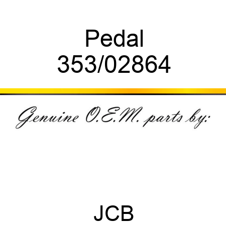 Pedal 353/02864