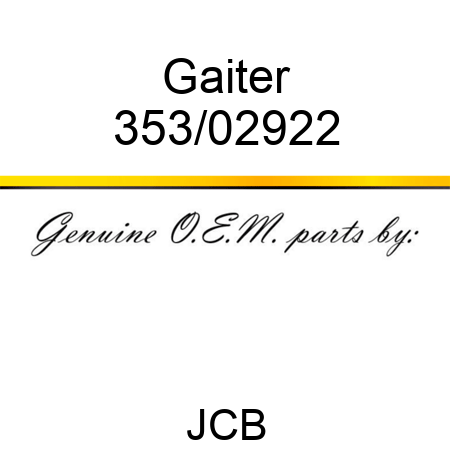 Gaiter 353/02922