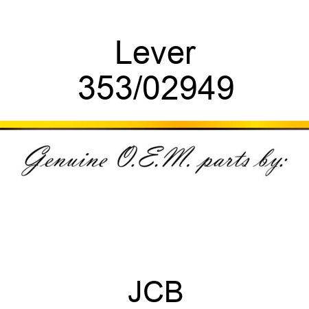 Lever 353/02949