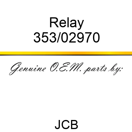 Relay 353/02970